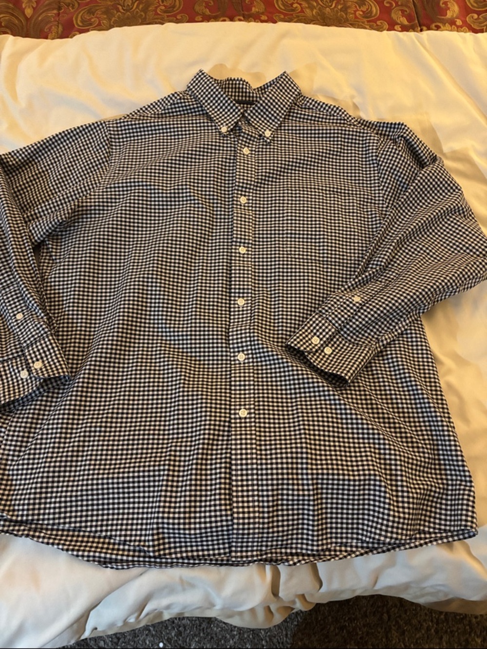 Member's Mark men's long-sleeve XL Oxford button-down shirt Gingham